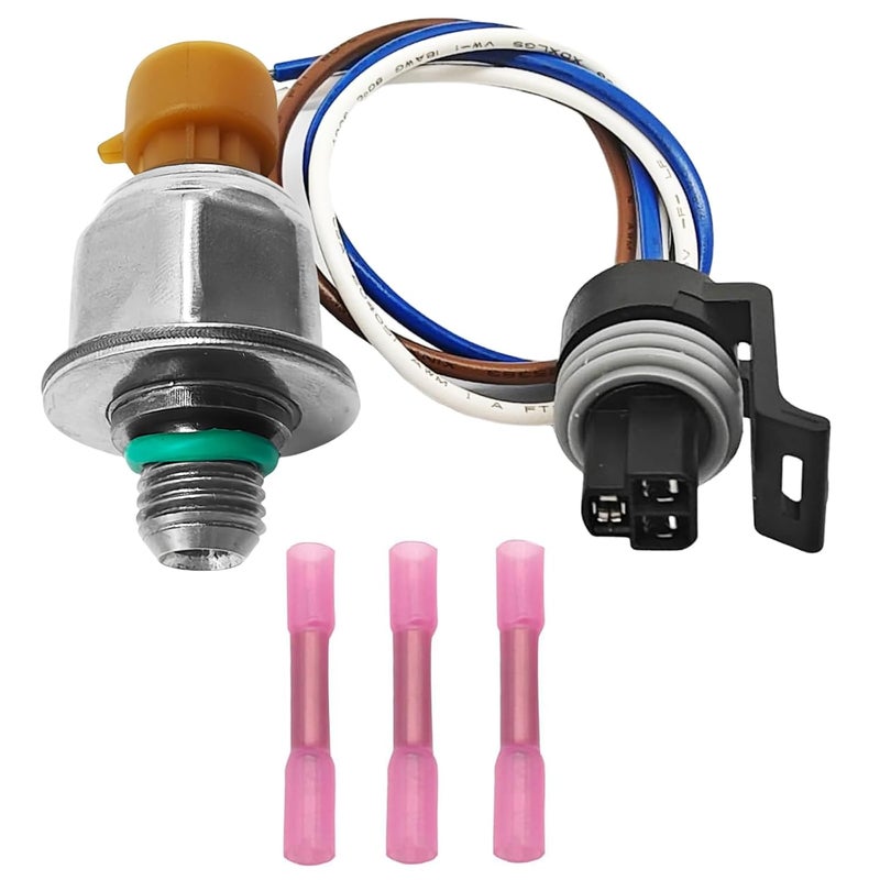 repustor Fuel Injection Pressure Sensor ICP Sensor with Pigtail Kit Compatible with 04-10 6.0L Ford Powerstroke Diesel E-350 E-450 Excursion F-250 F-350 F-450 F-550 F-750 Replace 1845428C92 4C3Z9F838A - Image 1